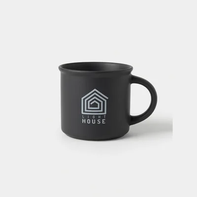 Light House — Matēta keramikas krūze ar logo apdruku
