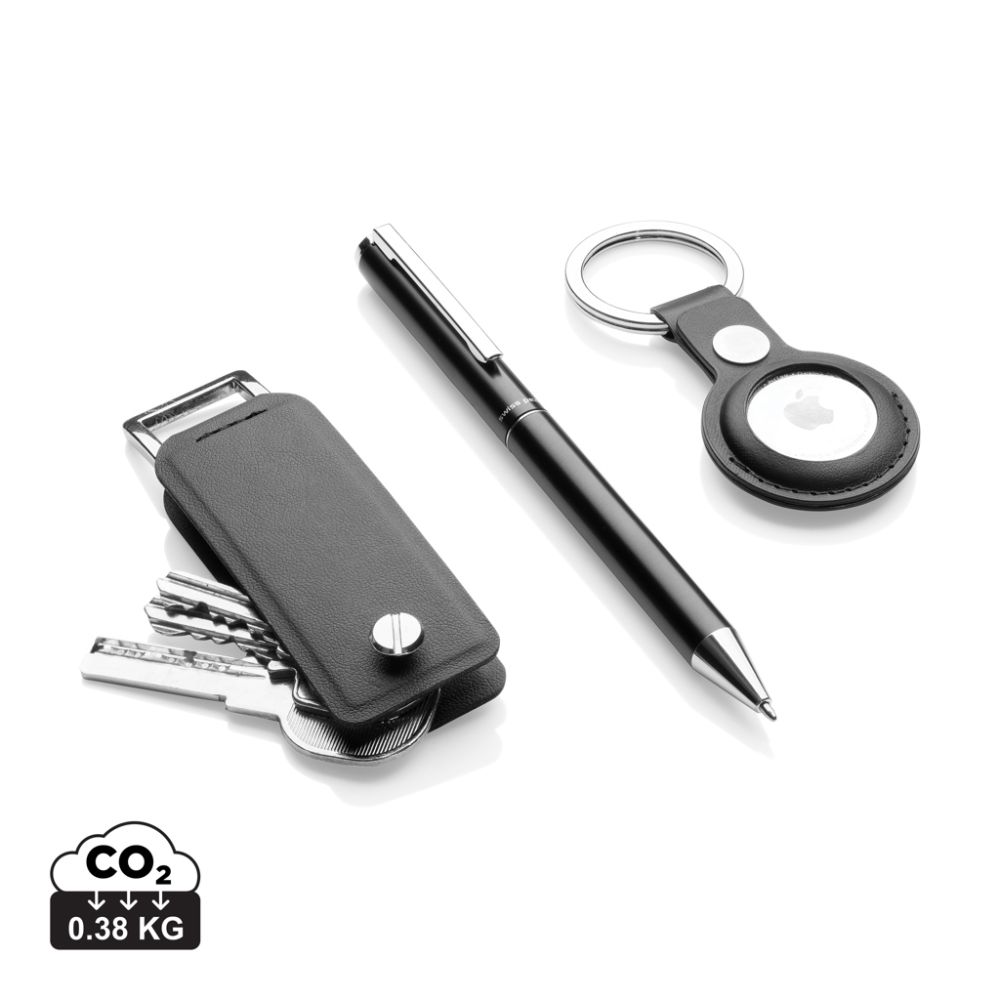 Gift set Swiss Peak Tula, 3 pieces with RCS rPU and key holder, with your logo