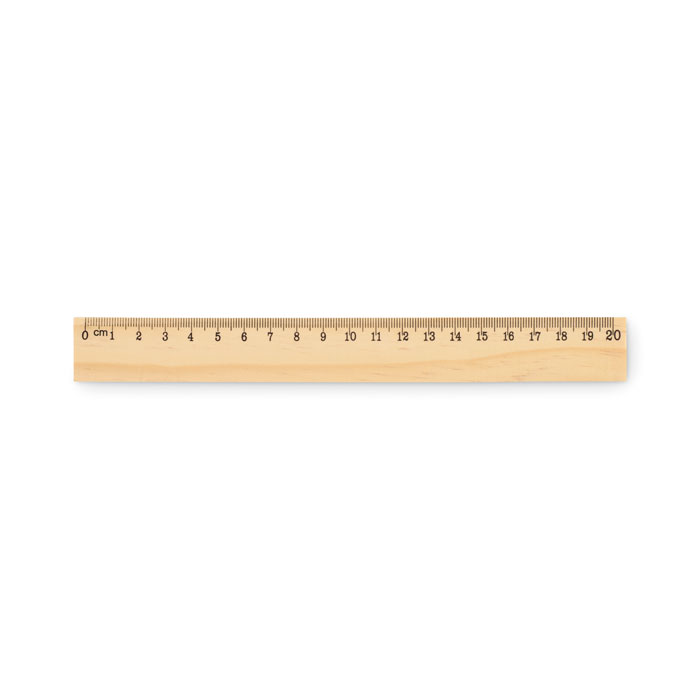Koka lineāls RULER20 20 cm ar jūsu logo