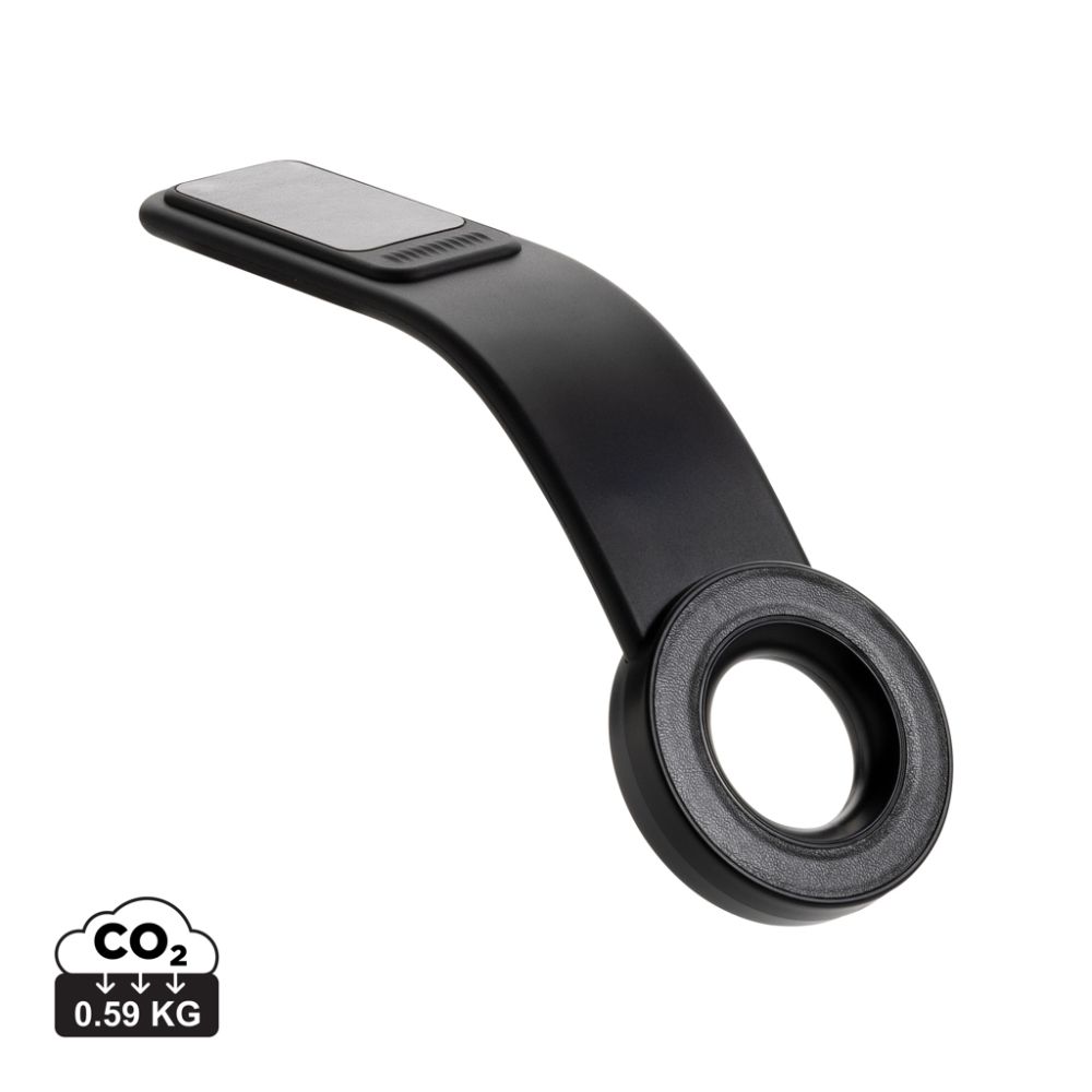 Universāls magnētiskais auto telefona turētājs DriveGrip no pārstrādātas plastmasas ar jūsu logo