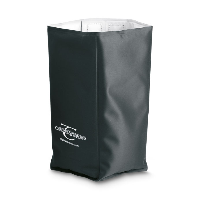 Soft wine cooler TERRAS in polyester with two print panels and your logo