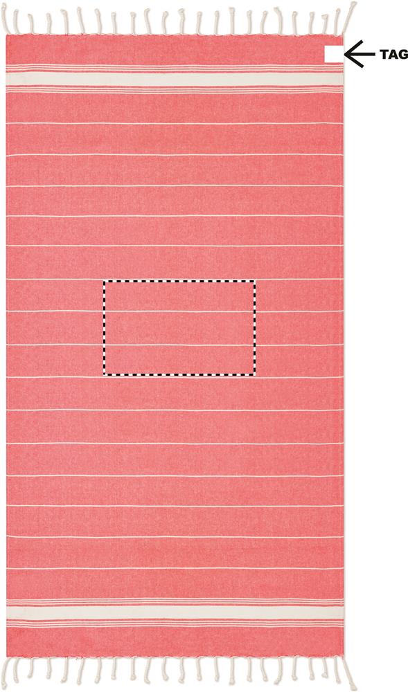 Print position TOWEL CENTER BACK