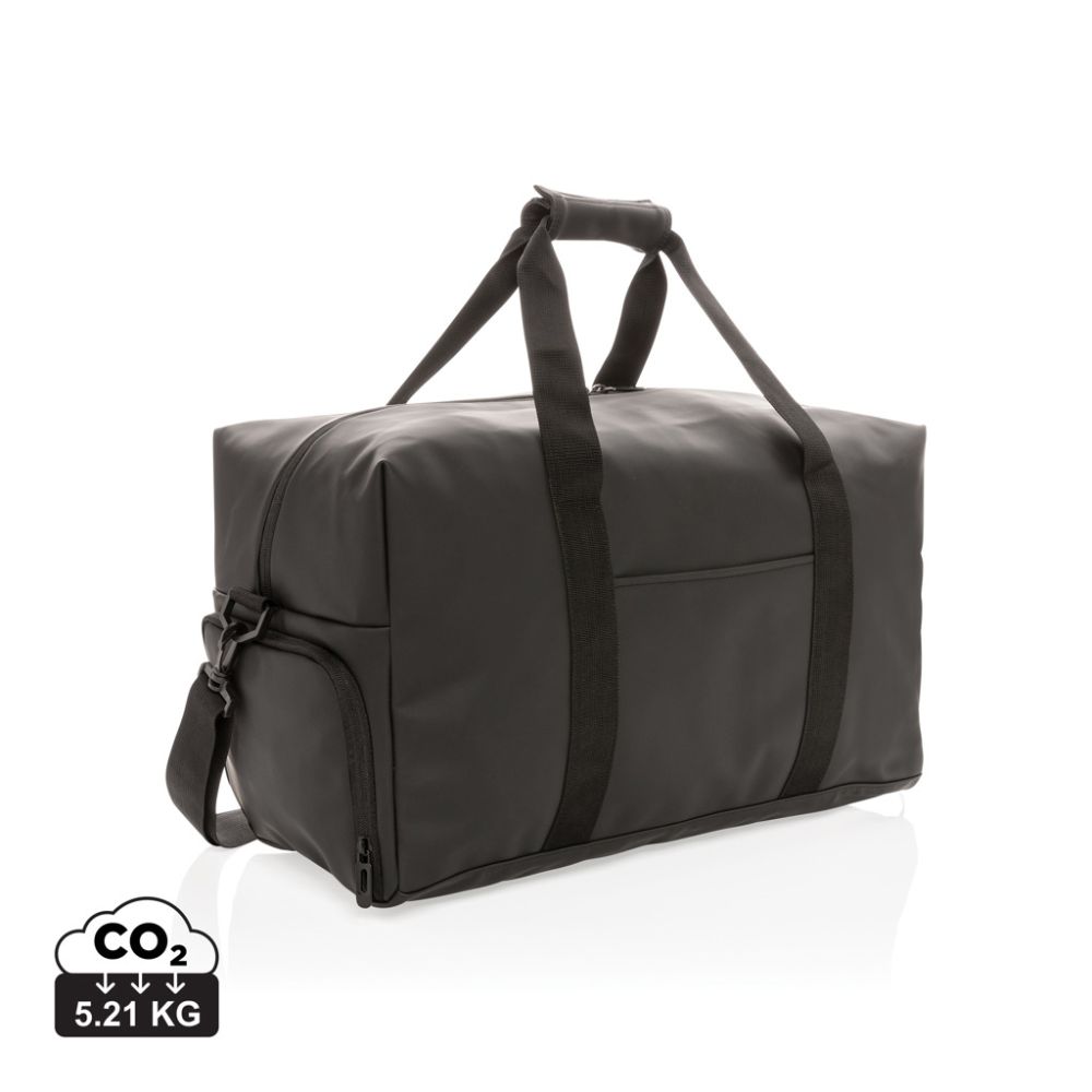 Weekend duffle bag Smooth PU with shoe compartment, 30 l, with your logo