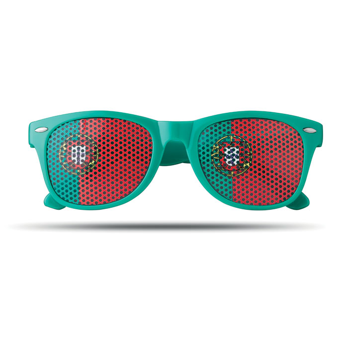 FLAG FUN sunglasses with country flag lenses and your logo