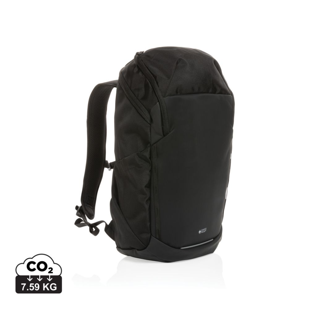 Swiss Peak AWARE™ rPET 15.6" business backpack, water-resistant, with your logo