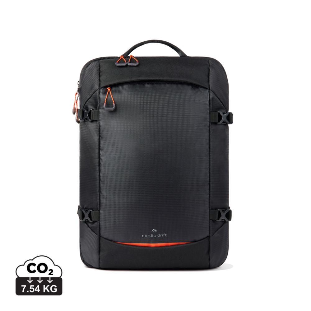 Travelling backpack Nordic Drift RCS 25 L with laptop compartment and your logo