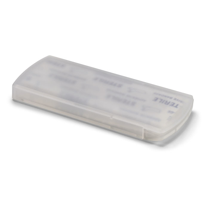 Plaster Case EVAN with 5 Adhesive Bandages, Compact, with your logo