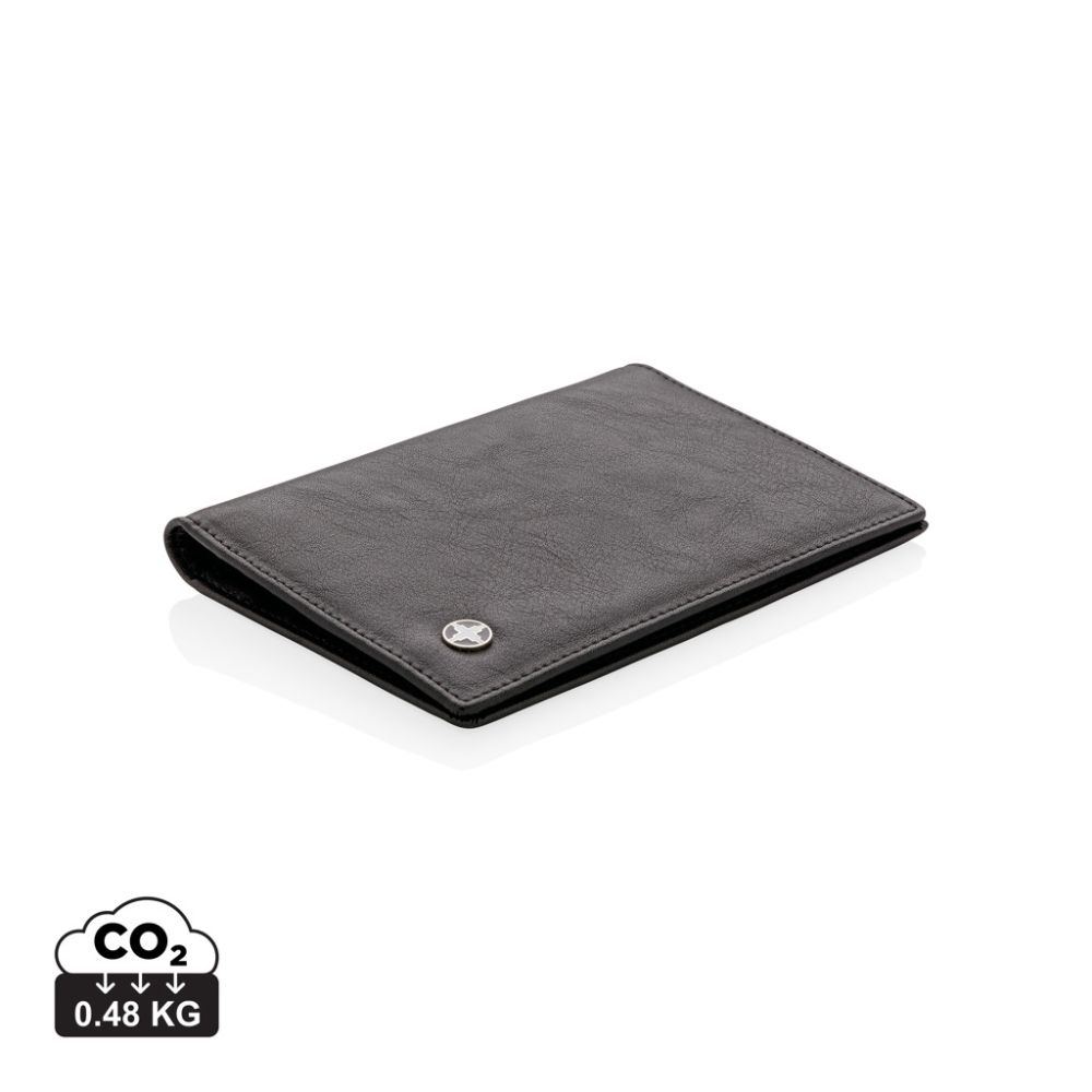 Passport holder Swiss Peak with RFID anti-skimming protection and your logo