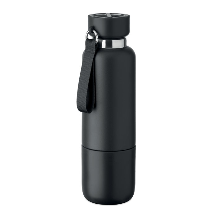 Dubultsienu pudele NOEKA 500 ml no pārstrādātas nerūsējošā tērauda ar jūsu logo