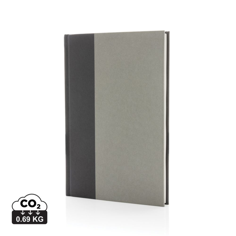 A5 notebook Words made from GRS certified rPET and paper with your logo