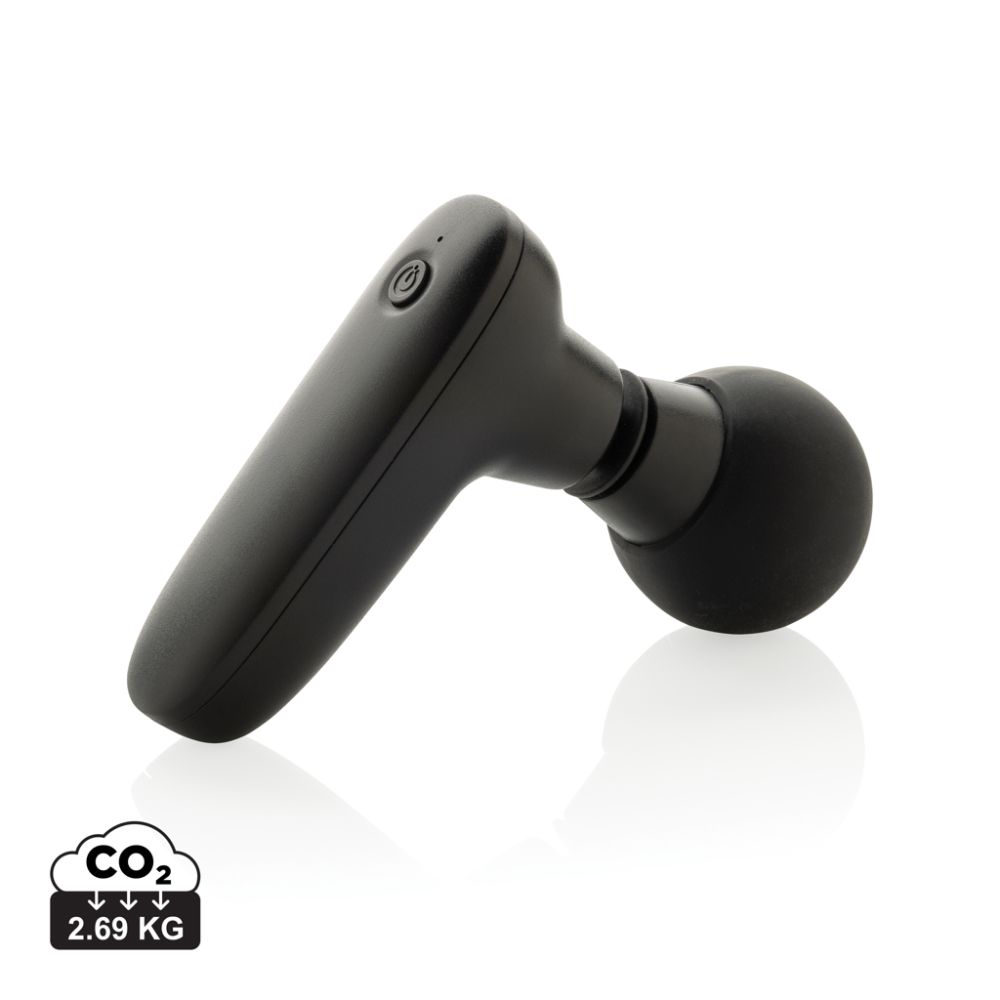 Revix recycled ABS massage gun with USB-C charging and your logo