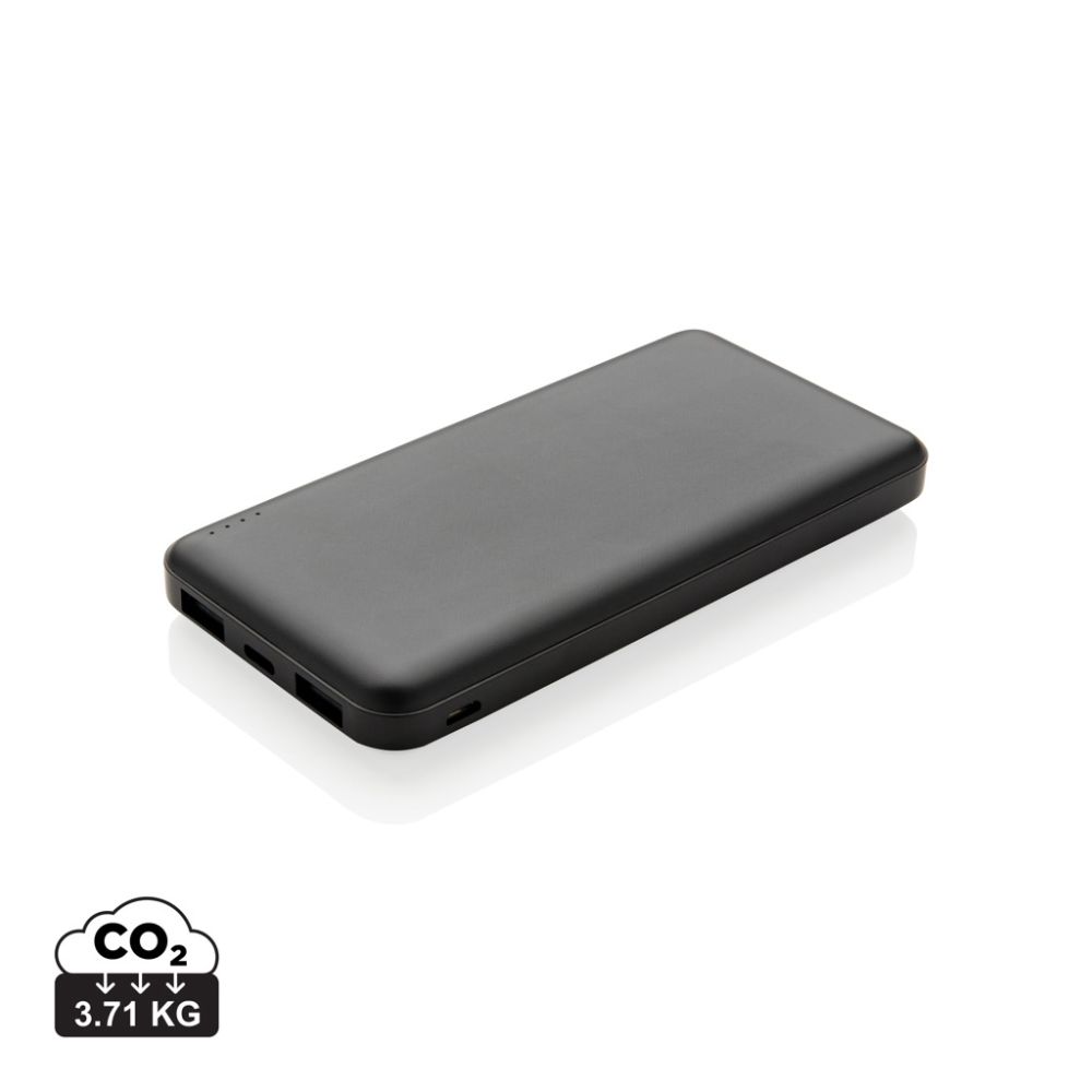 Pocket Powerbank 10,000 mAh High Density with dual USB ports and your logo