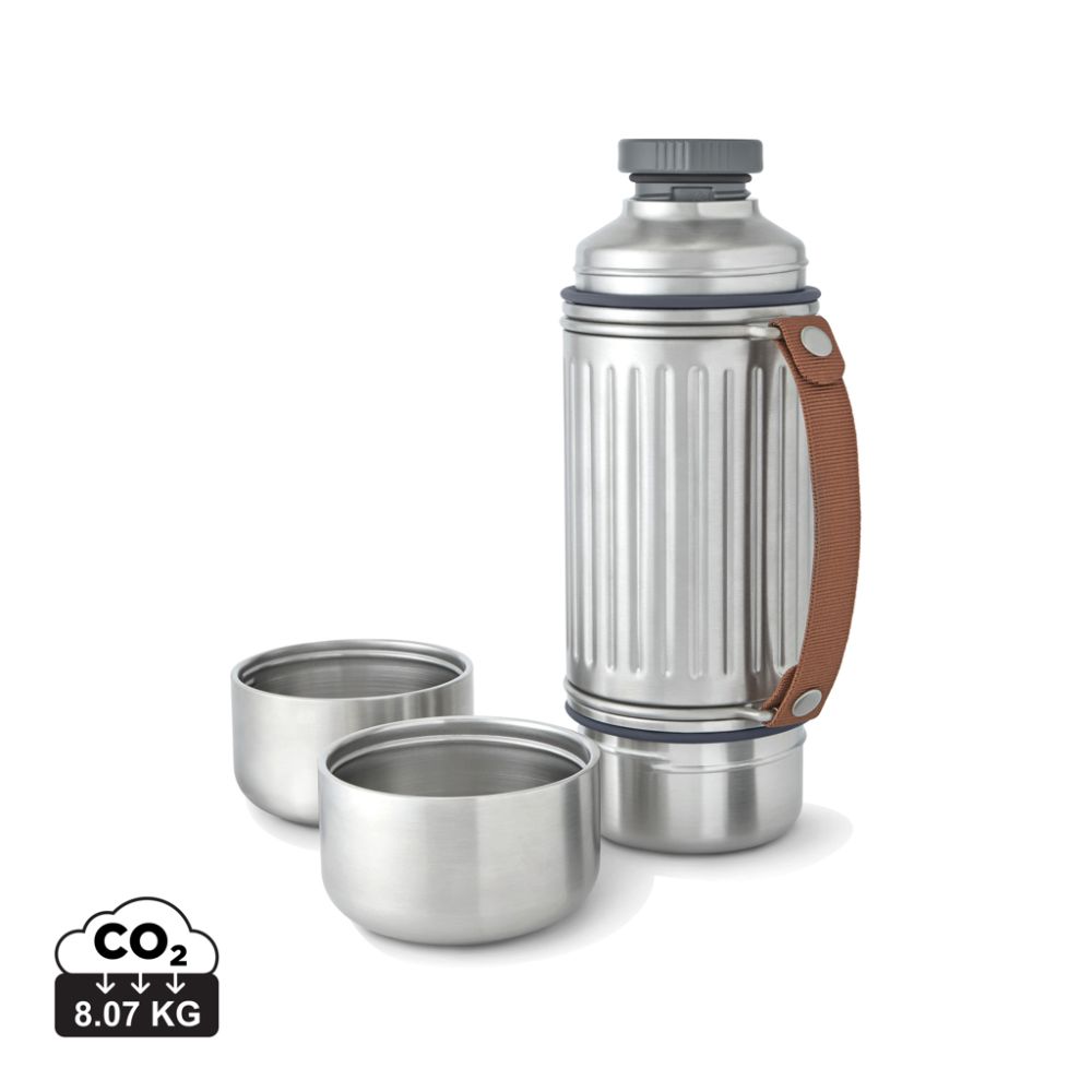 Vakuuma termopudele Black+Blum Explorer Flask Duo 1 L ar divām krūzēm ar jūsu logo