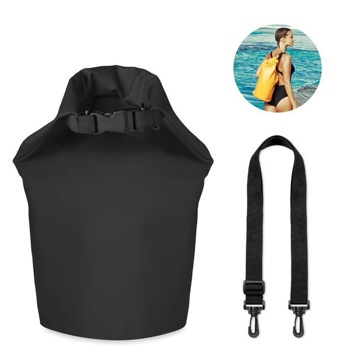 Waterproof bag SCUBA 10 L in PVC with adjustable strap, with your logo