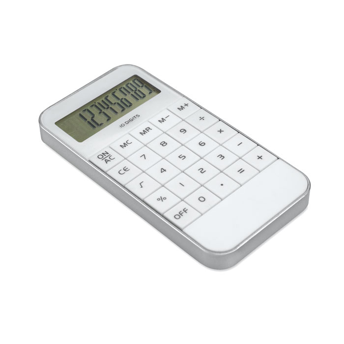 ZACK 10-digit pocket calculator in ABS with your logo