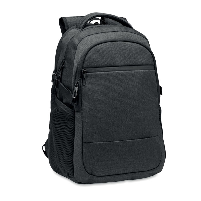 Laptop backpack HANA in 600D rPET with padded pockets, with your logo