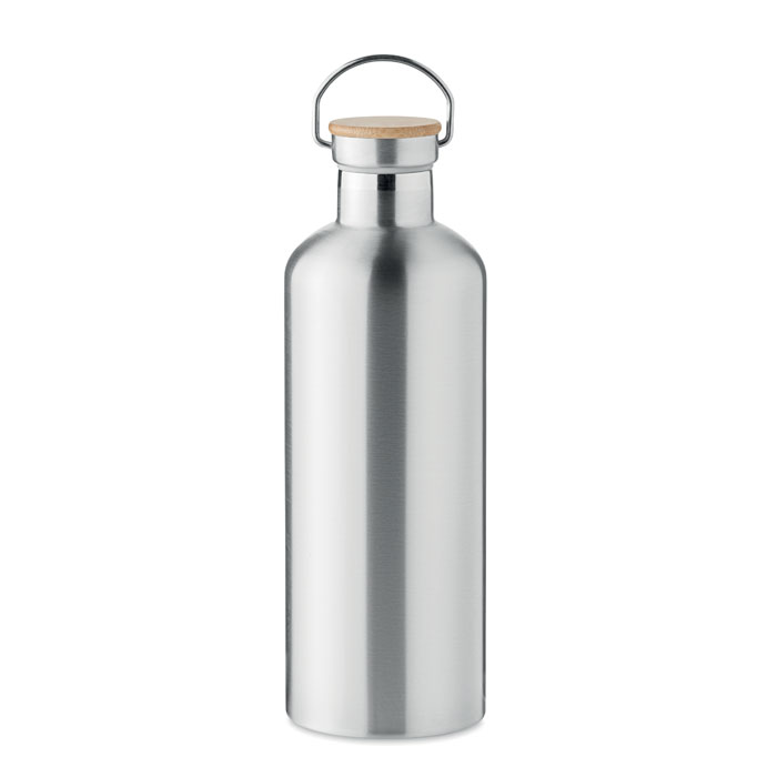 HELSINKI EXTRA 1.5 L vacuum flask with bamboo lid and your logo