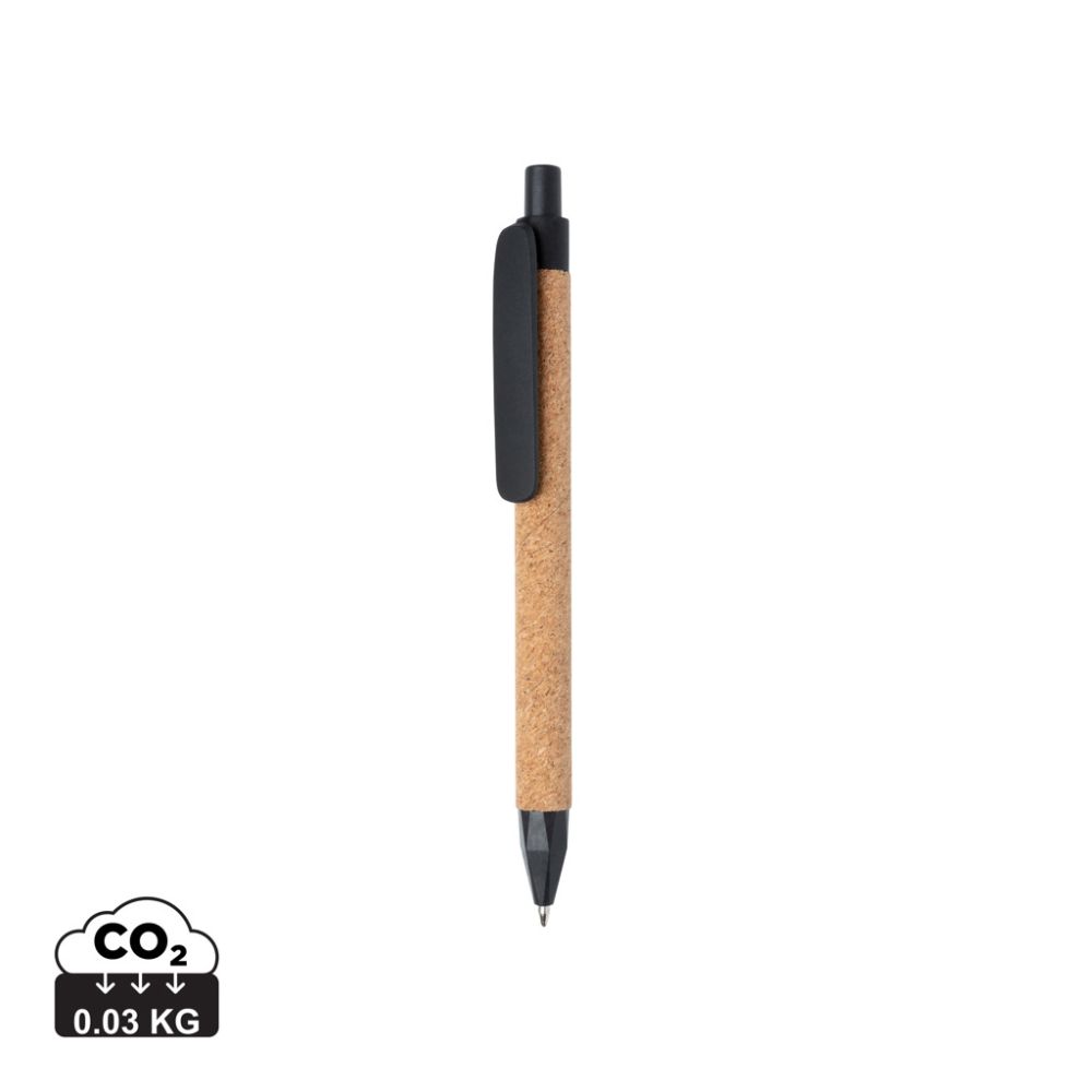 Wheatstraw and cork ballpen Write with natural body and with your logo