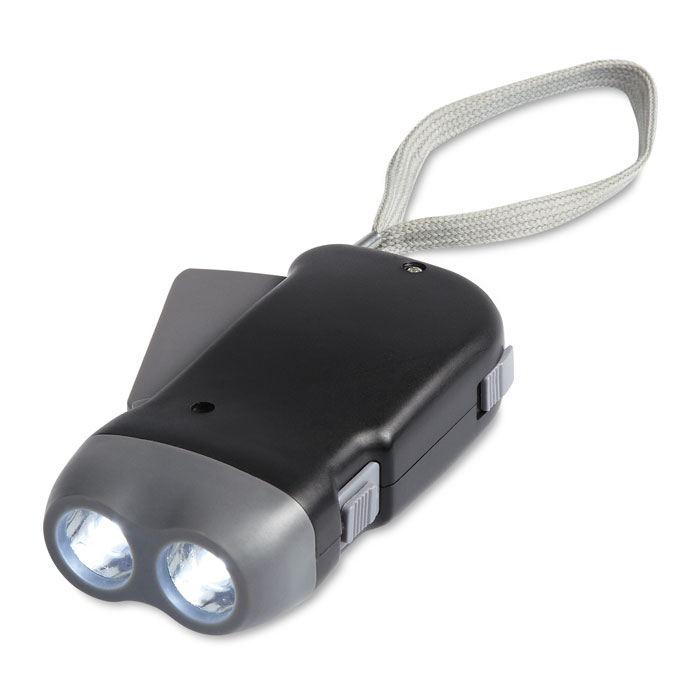 ROBIN dynamo torch with 2 LEDs and your logo
