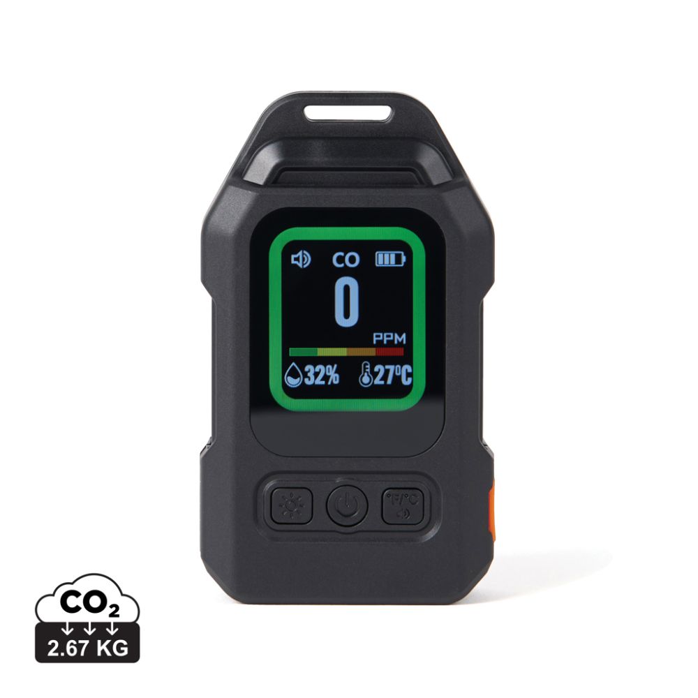 Nordic Drift Everest portable CO detector alarm with LED display and your logo