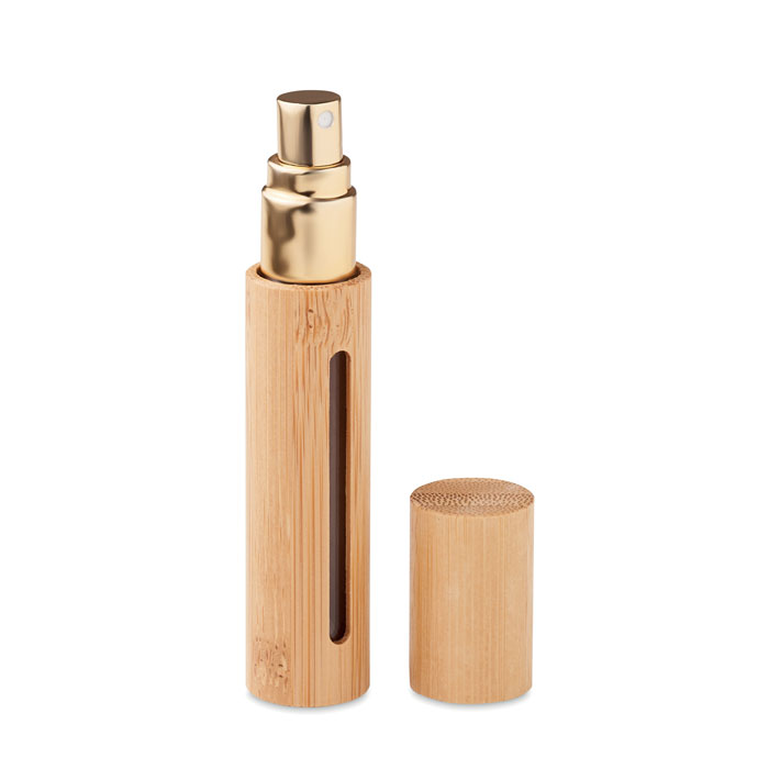 MIZER 10 ml refillable perfume atomiser with bamboo casing with your logo