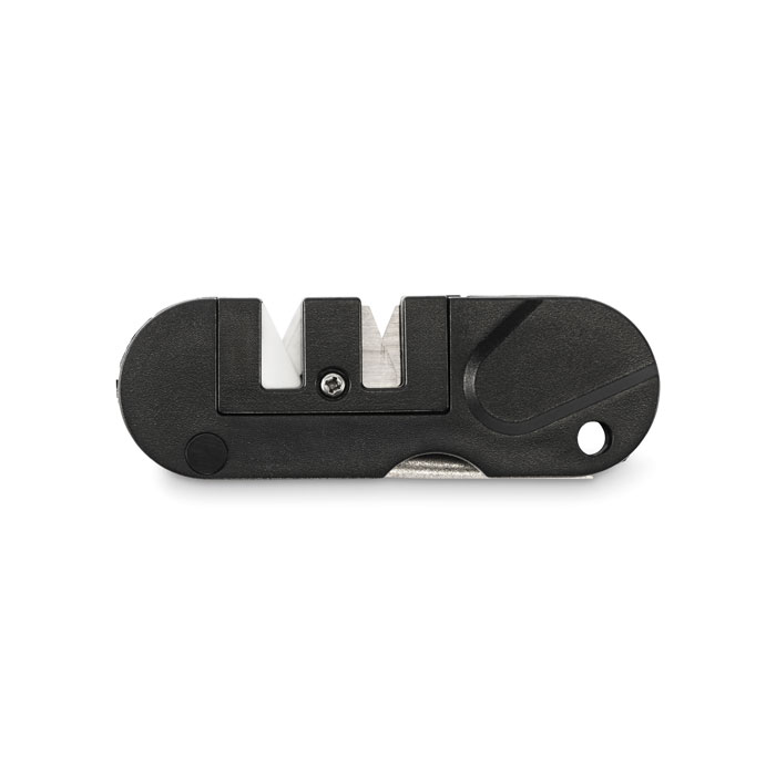 Pocket knife sharpener KEENSHARP with three sharpening elements, with your logo