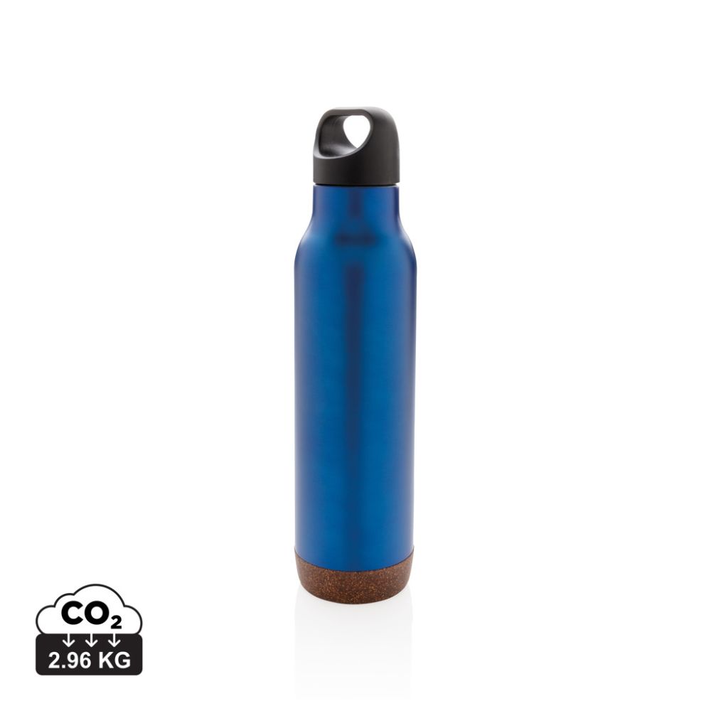 Cork vacuum flask 600 ml, leakproof, with your logo