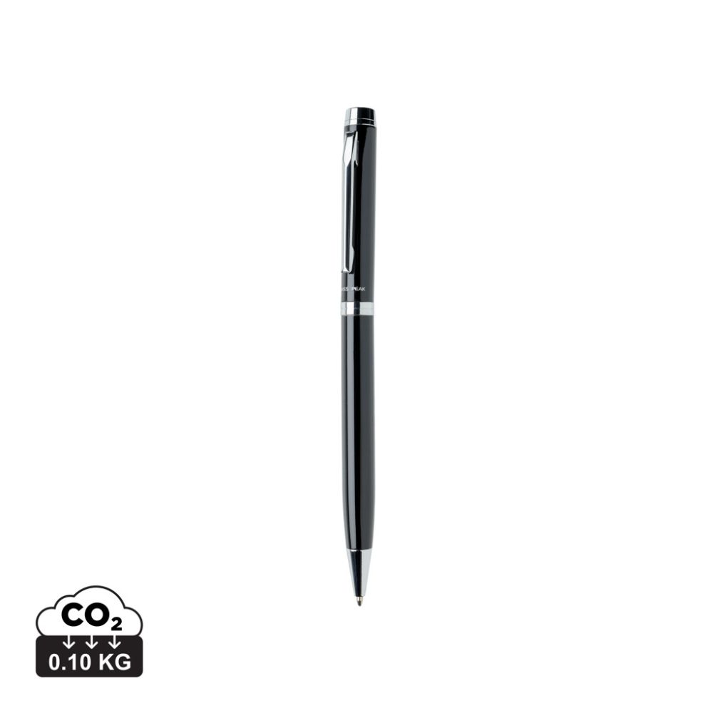 Luzern ballpoint pen in stainless steel with German ink, with your logo