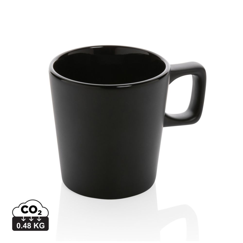 Keramikas krūze 300 ml ar matētu ārpusi un spīdīgu iekšpusi ar jūsu logo