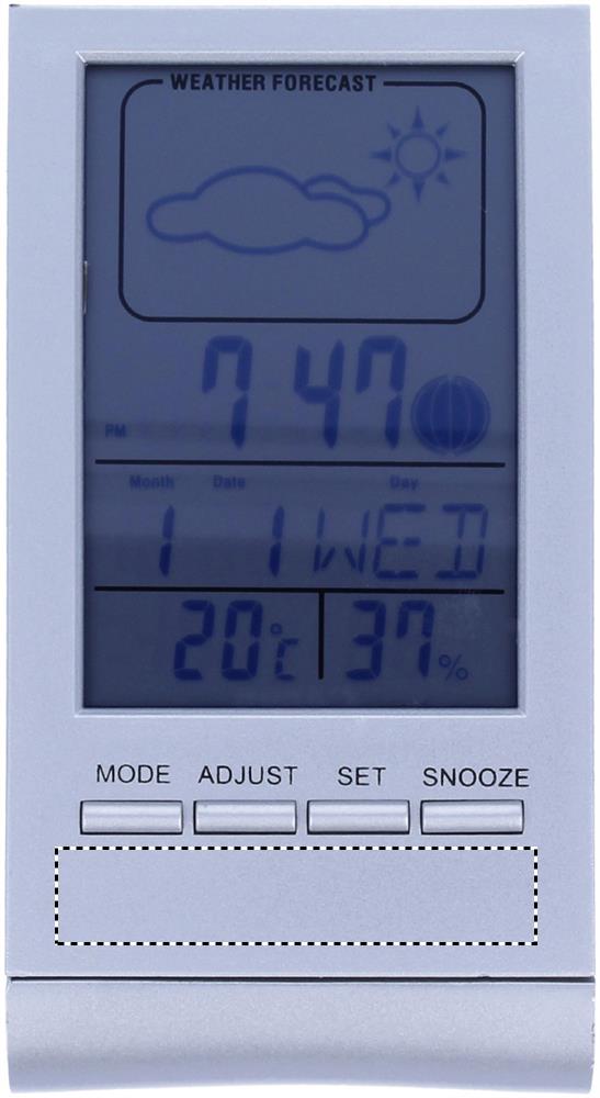 Print position BELOW DISPLAY