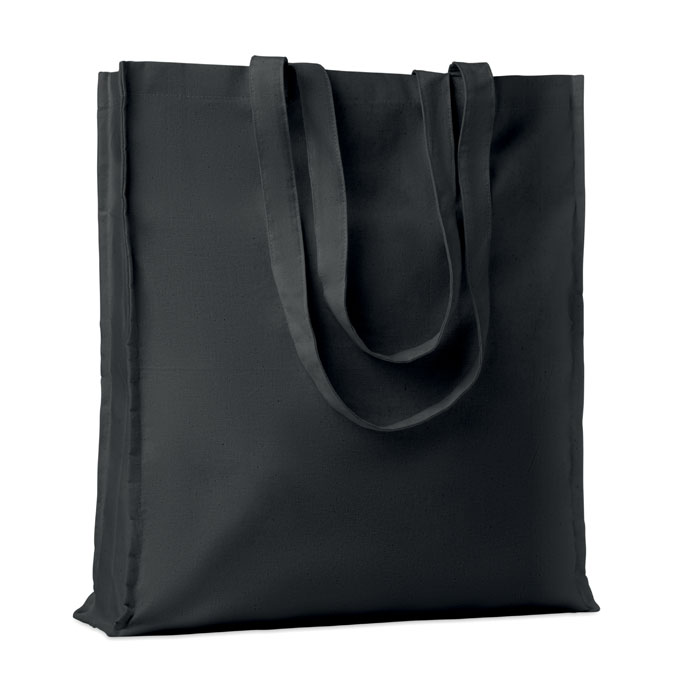 Cotton shopping bag PORTOBELLO 140 g/m² with long handles and gusset, with your logo