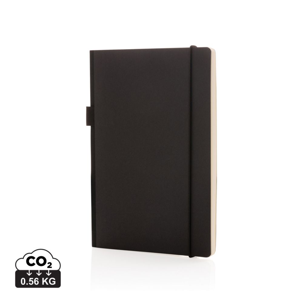 A5 piezīmju grāmata deluxe kraft ar FSC® papīra vāku un jūsu logo