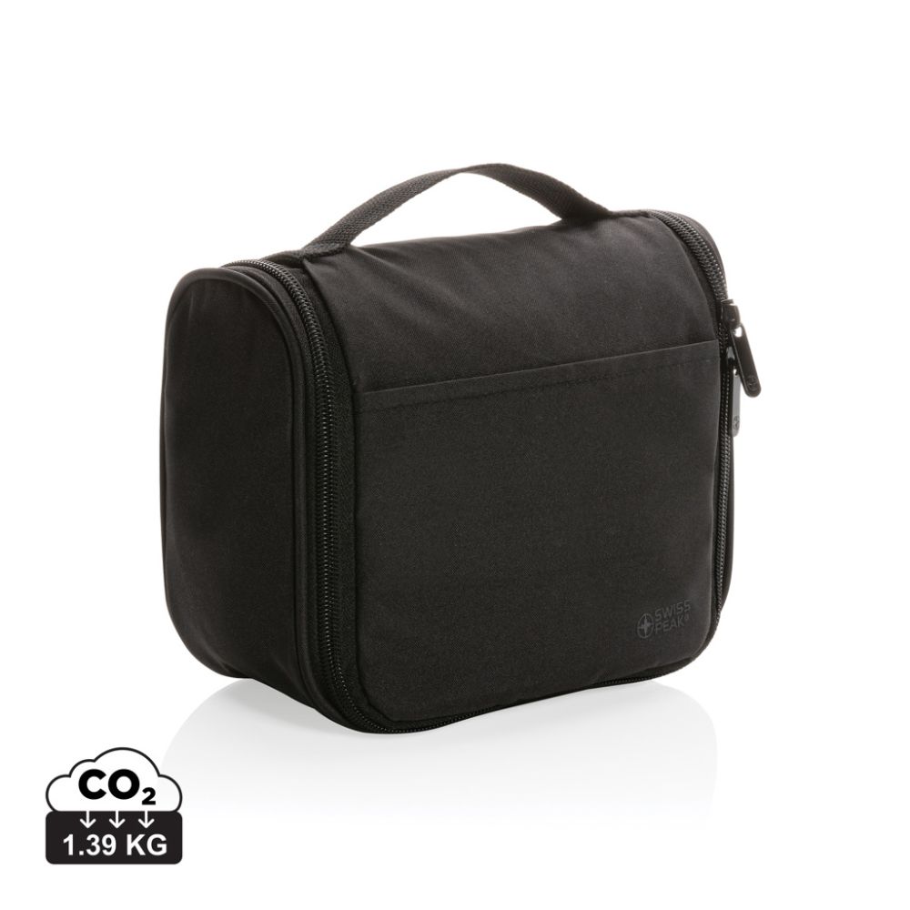 Toiletry bag Swiss Peak Lohan AWARE™ made from recycled polyester with your logo