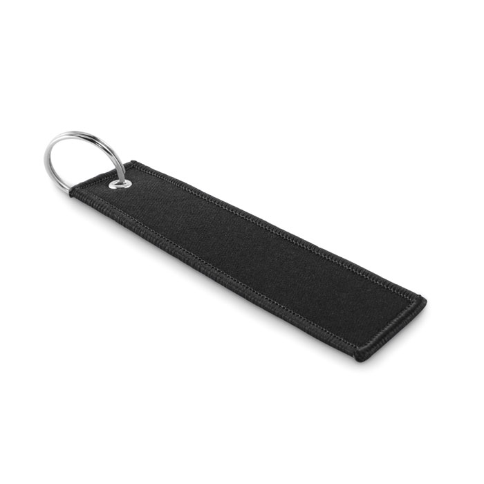 Keyring TAKEOFF in double-layer polyester, printable on both sides with your logo