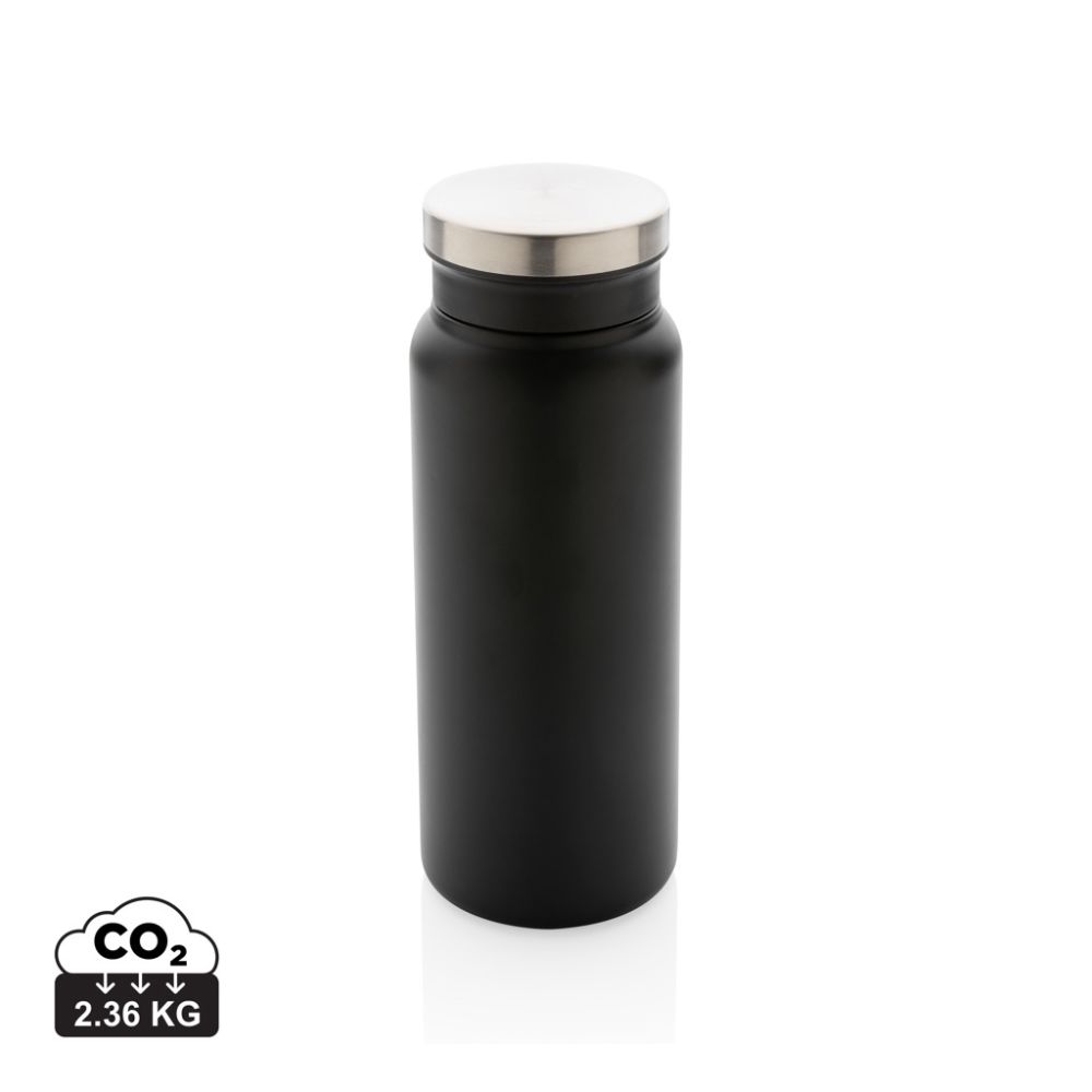 Vakuuma pudele no pārstrādāta nerūsējošā tērauda 600 ml ar jūsu logo