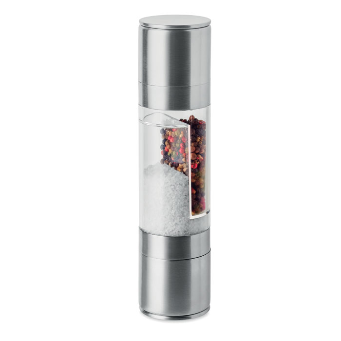 2-in-1 salt and pepper mill MOLIN with ceramic grinder, with your logo