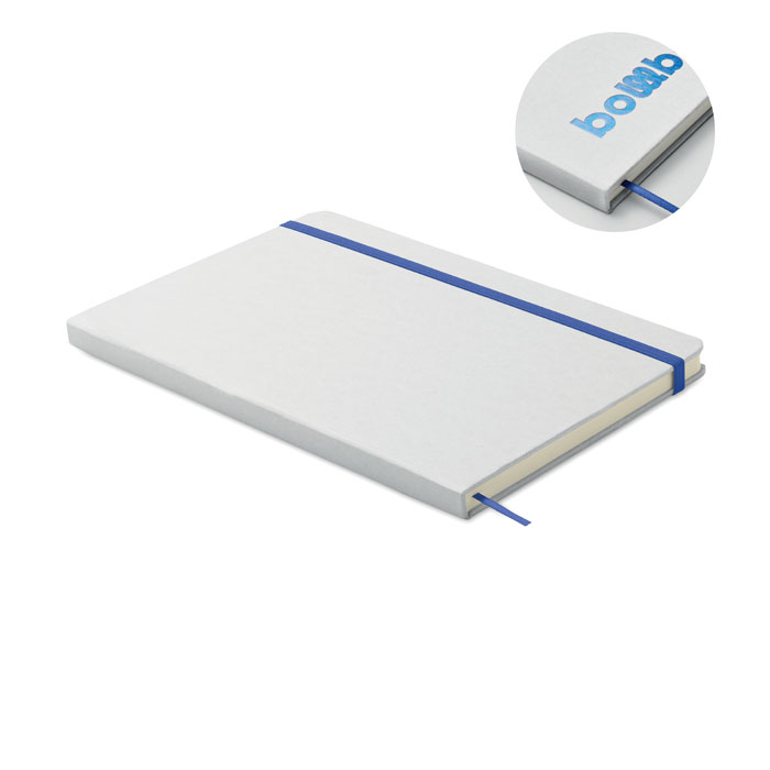 A5 notebook ROUTE WHITE with colour-revealing cover with your logo
