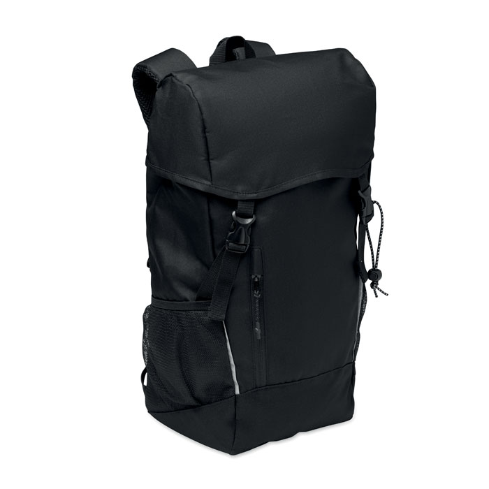 SIENA RPET backpack with 15 L capacity and reflective strips with your logo
