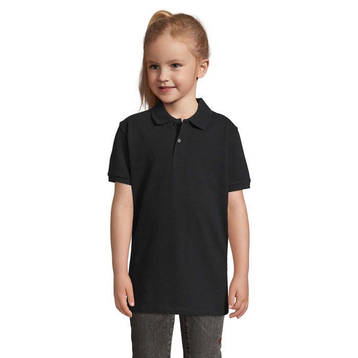 Bērnu polo krekls PERFECT KIDS no ķemmētas kokvilnas ar jūsu apdruku