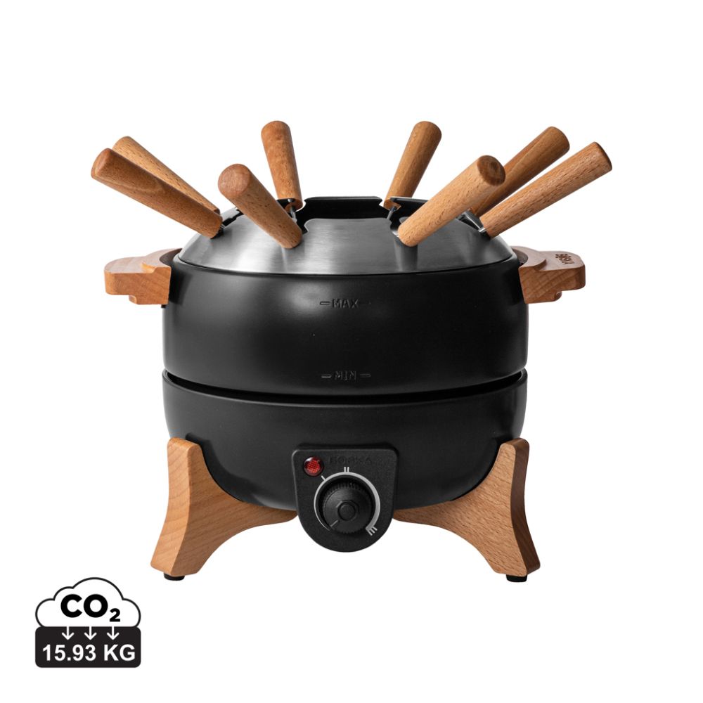 Electric fondue set BOSKA Party 2.3 L with ceramic coating and your logo
