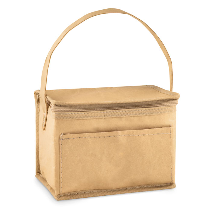 PAPERCOOL woven paper cooler bag for 6 cans with your logo
