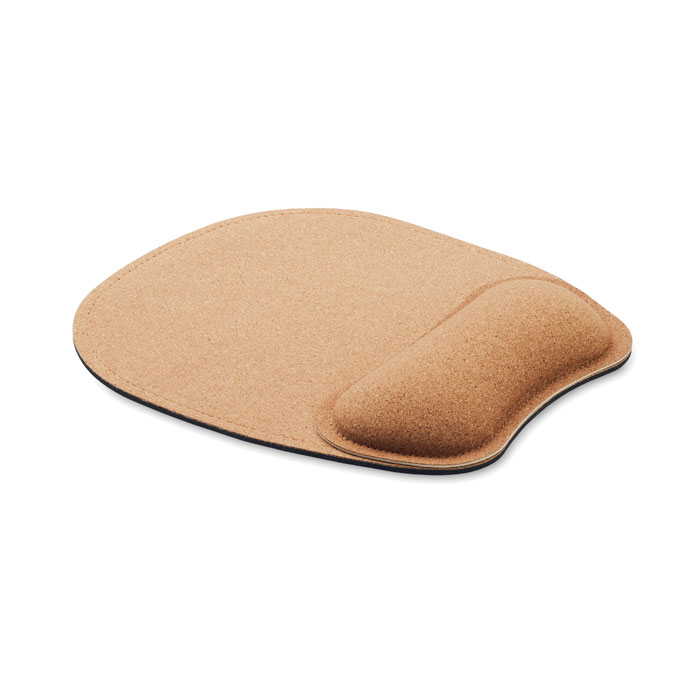 Ergonomic cork mouse mat MARBO with wrist support with your logo