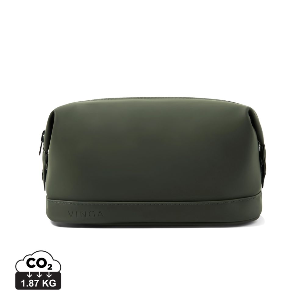 VINGA Baltimore RCS wash bag, water-repellent PU, 4.5 l, with your logo