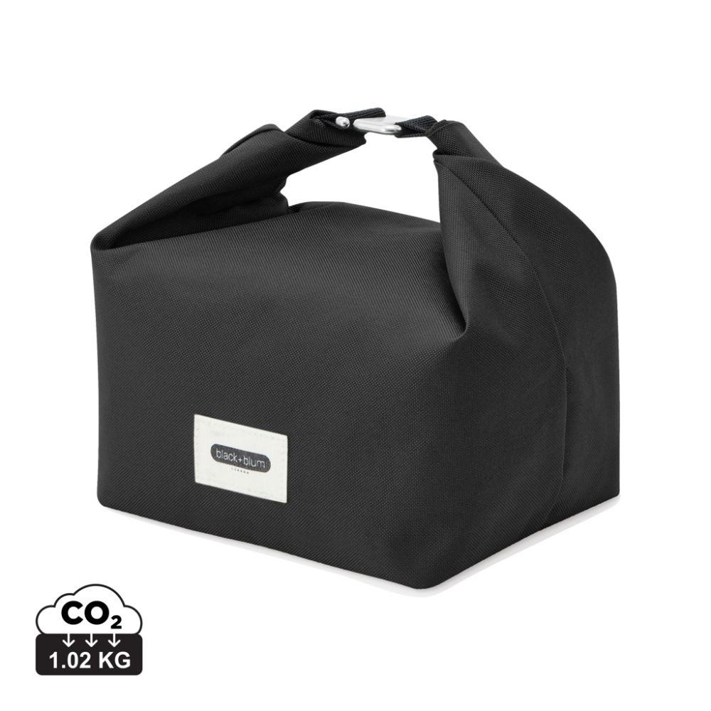 Izolēta pusdienu soma Black+Blum 6,7 l no rPET ar rullējamu aizvēršanu, ar jūsu logo