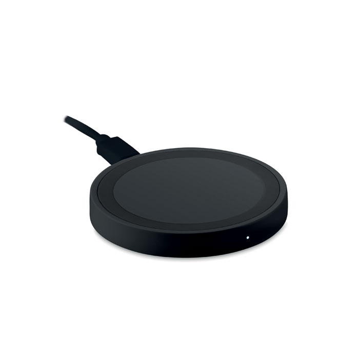 Wireless charger WIRELESS PLATO 5 W with light indicator with your logo