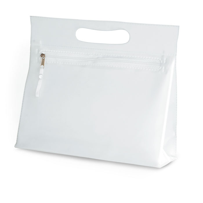 Transparent PVC cosmetic pouch MOONLIGHT with zip, with your logo