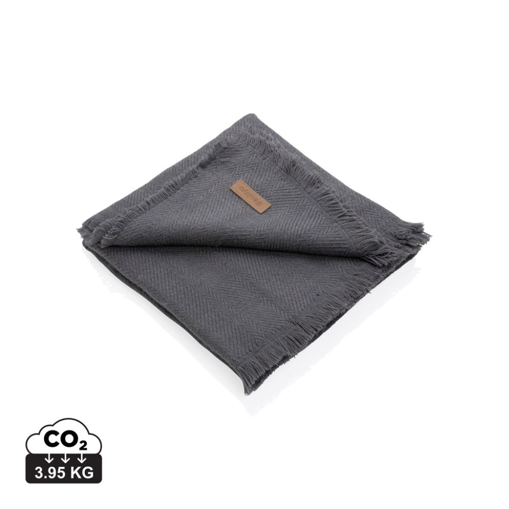 Austs pleds Ukiyo Aware™ Polylana® 130 × 150 cm ar bārkstīm ar jūsu logo