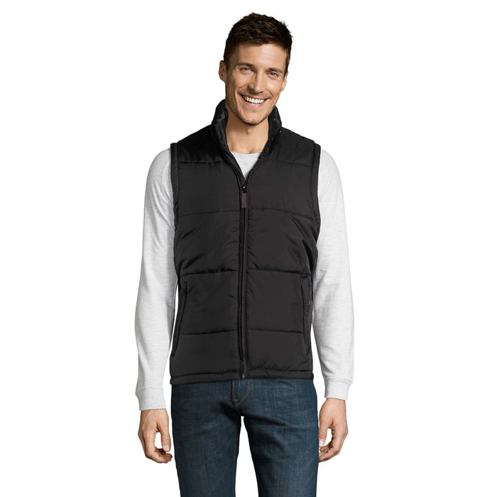 WARM quilted bodywarmer with side zip pockets, unisex, with your logo