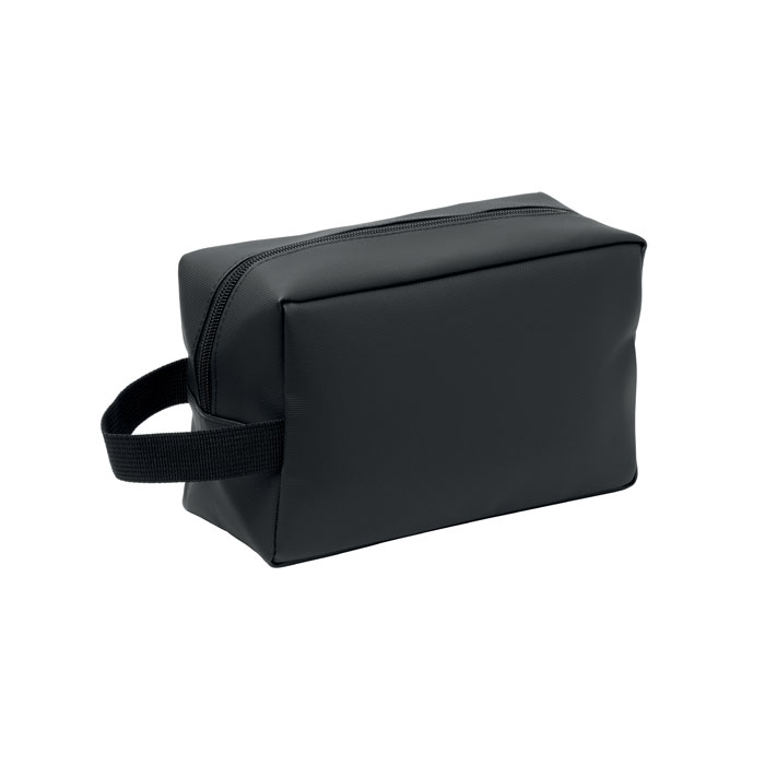 DOPPKIT toiletry bag in recycled RPET with front pocket and your logo