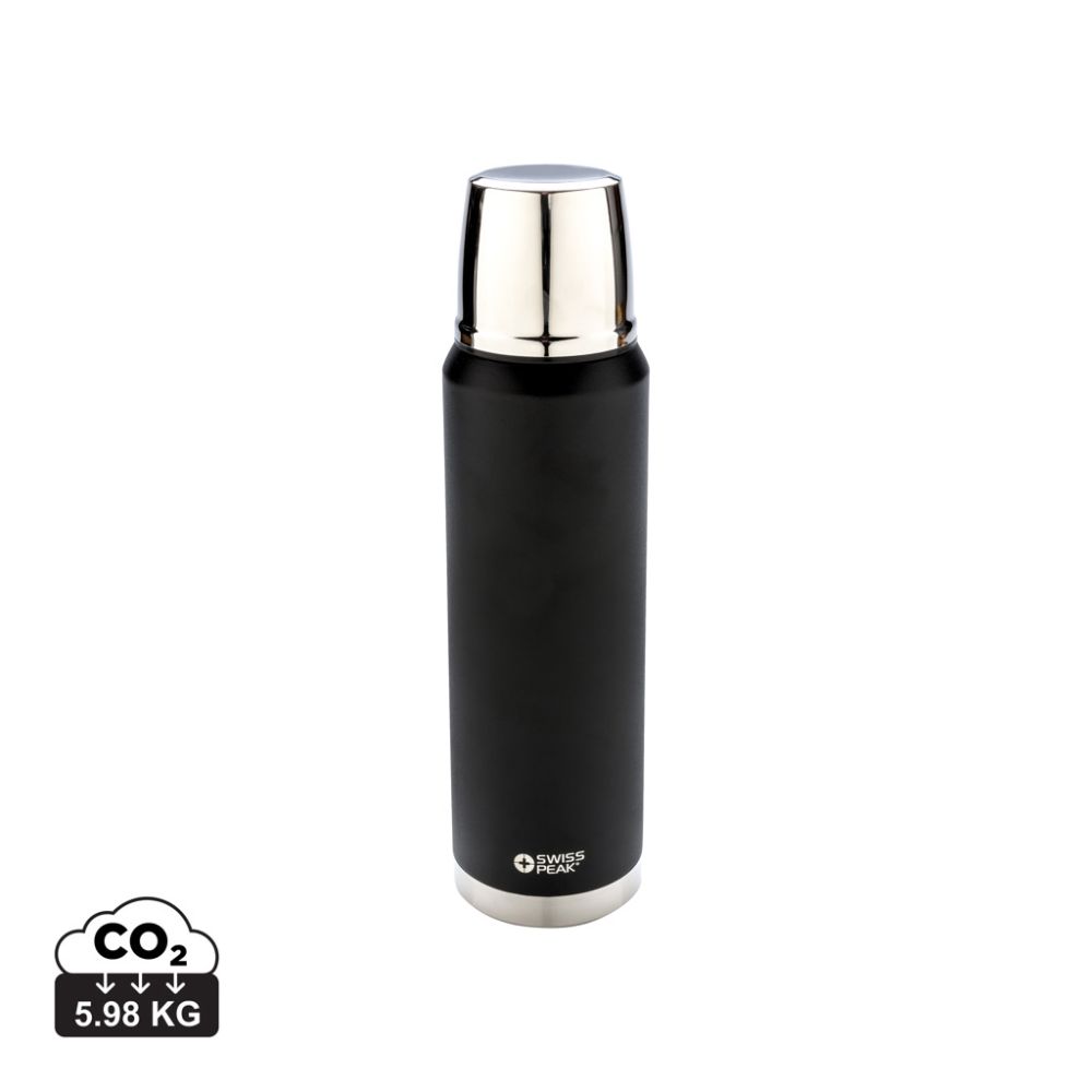 Swiss Peak Elite 1 L vacuum flask with copper inner wall with your logo